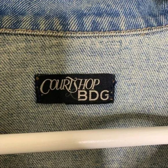 Courtshop BDG Distressed Blue Denim Jacket XL - Picture 4 of 10